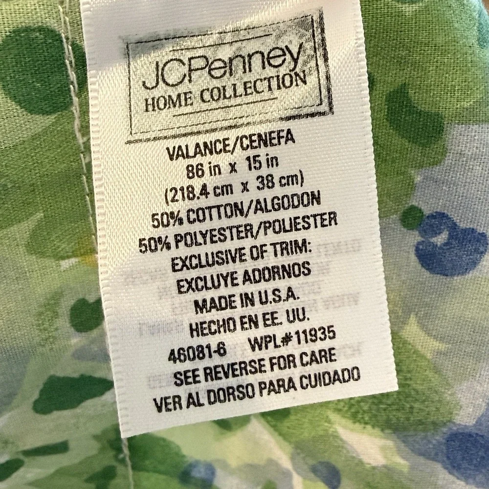JC Penny Floral Tulip Valance Set of 2‎ 86